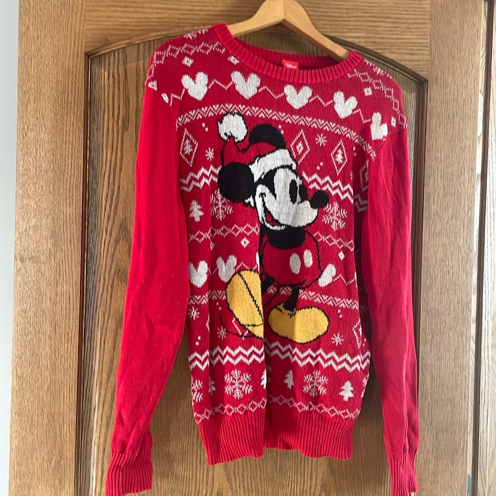 Gently worn Disney Christmas sweater; sz M